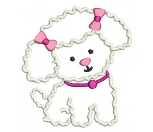 Stickdatei - Hundesalon Hund Bichon